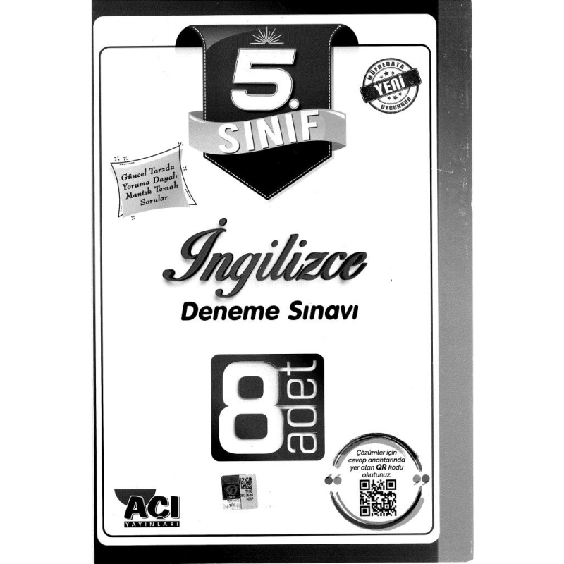 İNGİLİZCE DENEME SINAVI 8 ADET