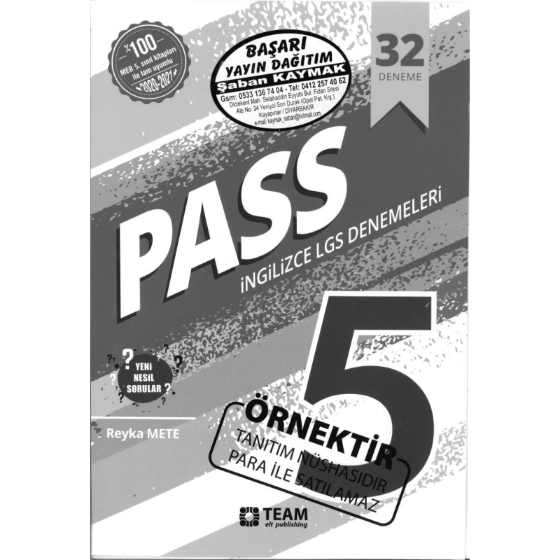 PASS İNGİLİZCE LGS DENEMELERİ