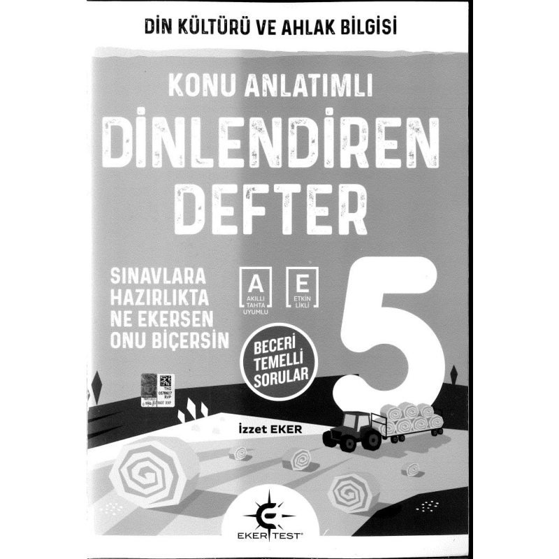 DİN KÜLTÜRÜ VE AHLAK BİLGİSİ DİNLENDİREN DEFTER