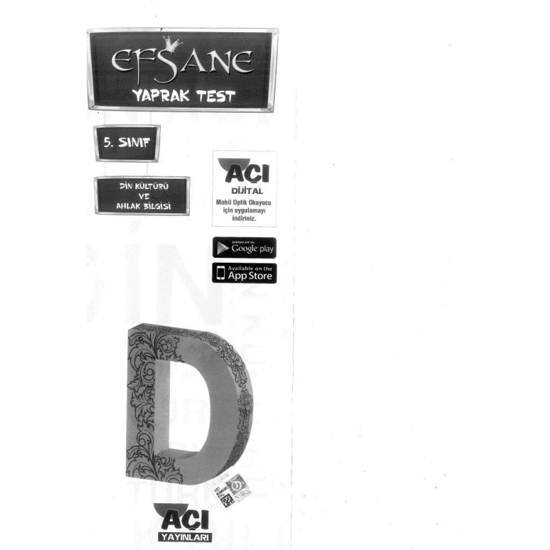 EFSANE DİN KÜLTÜRÜ VE AHLAK BİLGİSİ TEST
