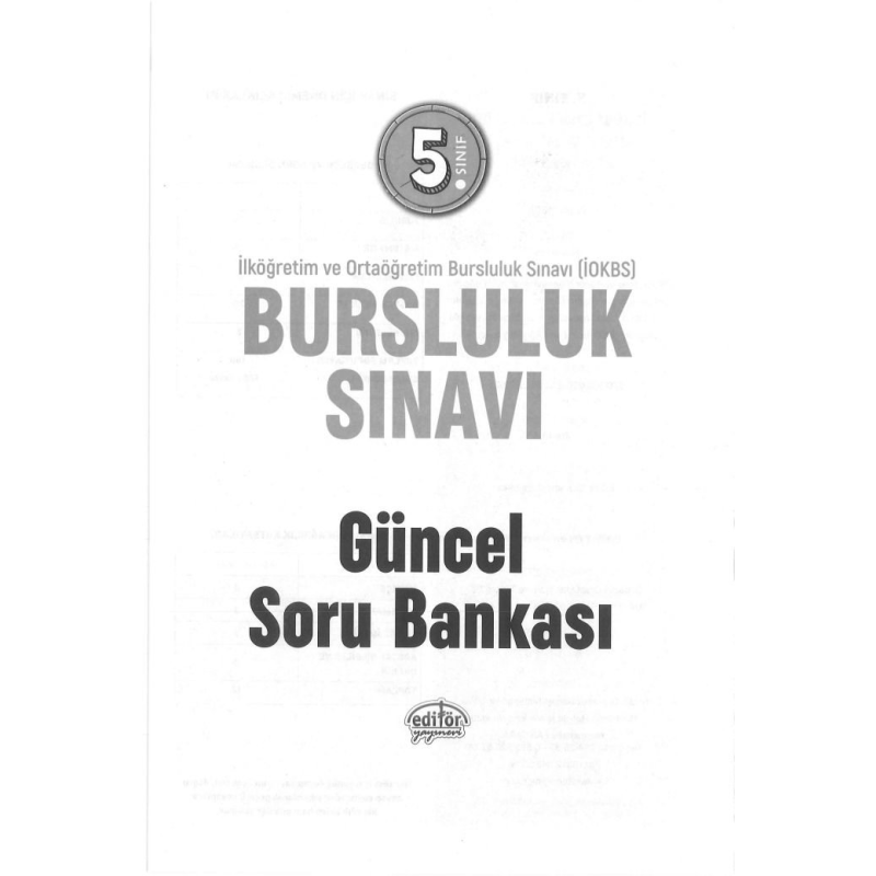 BURSLULUK SINAVI GÜNCEL SORU BANKASI