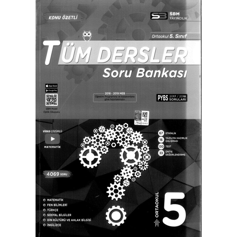 TÜM DERSLER SORU BANKASI PYBS