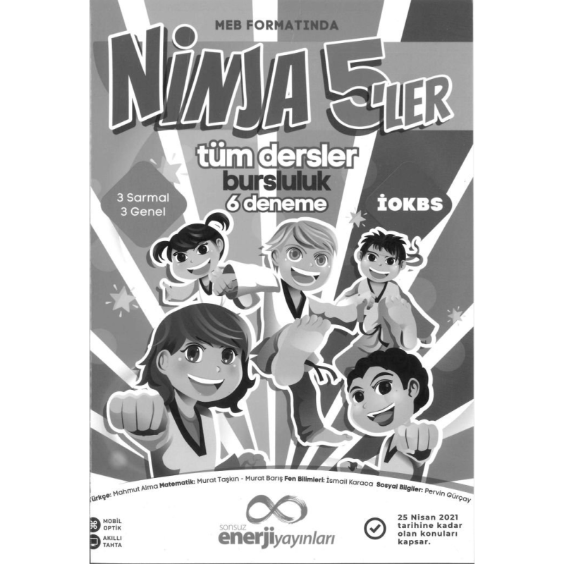 NİNJA 5'LER TÜM DERSLER BURSLULUK 6 DENEME