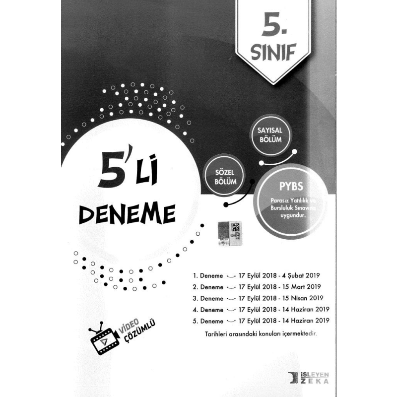 5'Lİ DENEME VİDEO ÇÖZÜMLÜ