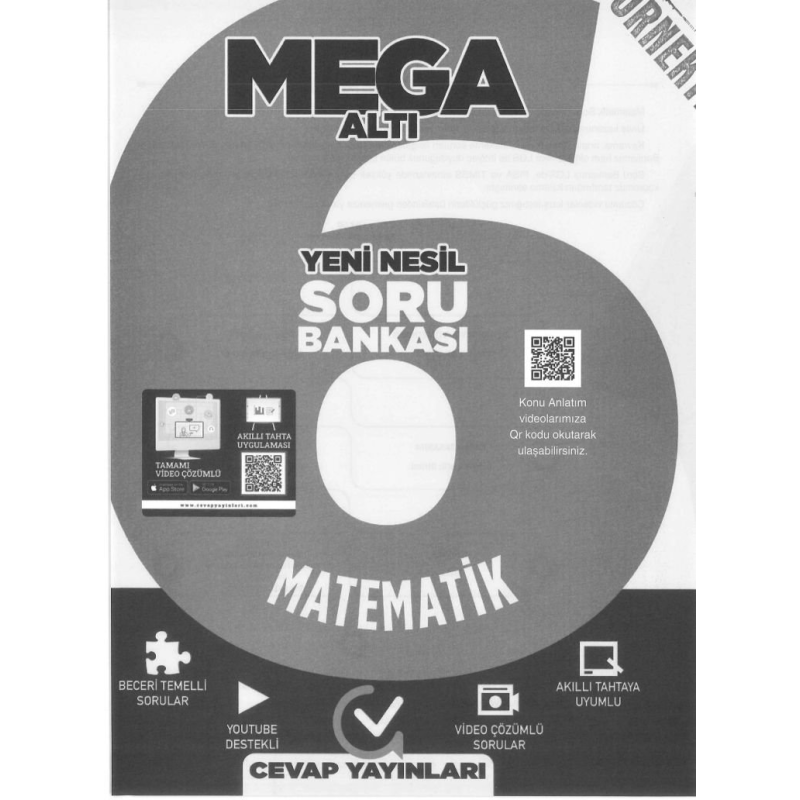 MEGA ALTI YENİ NESİL SORU BANKASI MATEMATİK