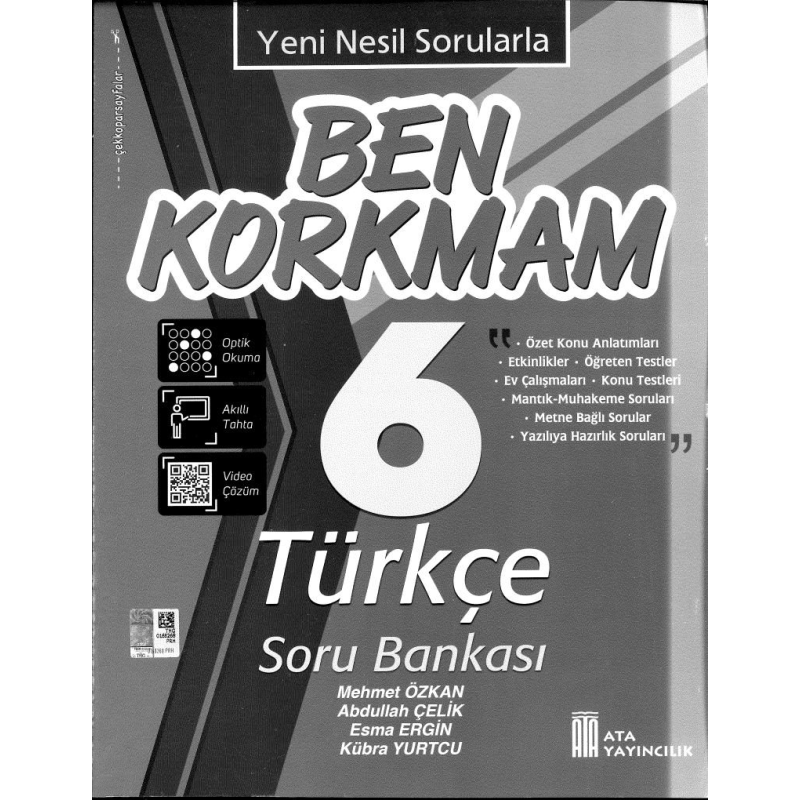 BEN KORKMAM TÜRKÇE SORU BANKASI