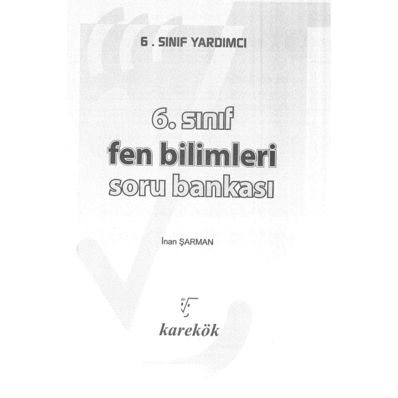 FEN BİLİMLERİ SORU BANKASI