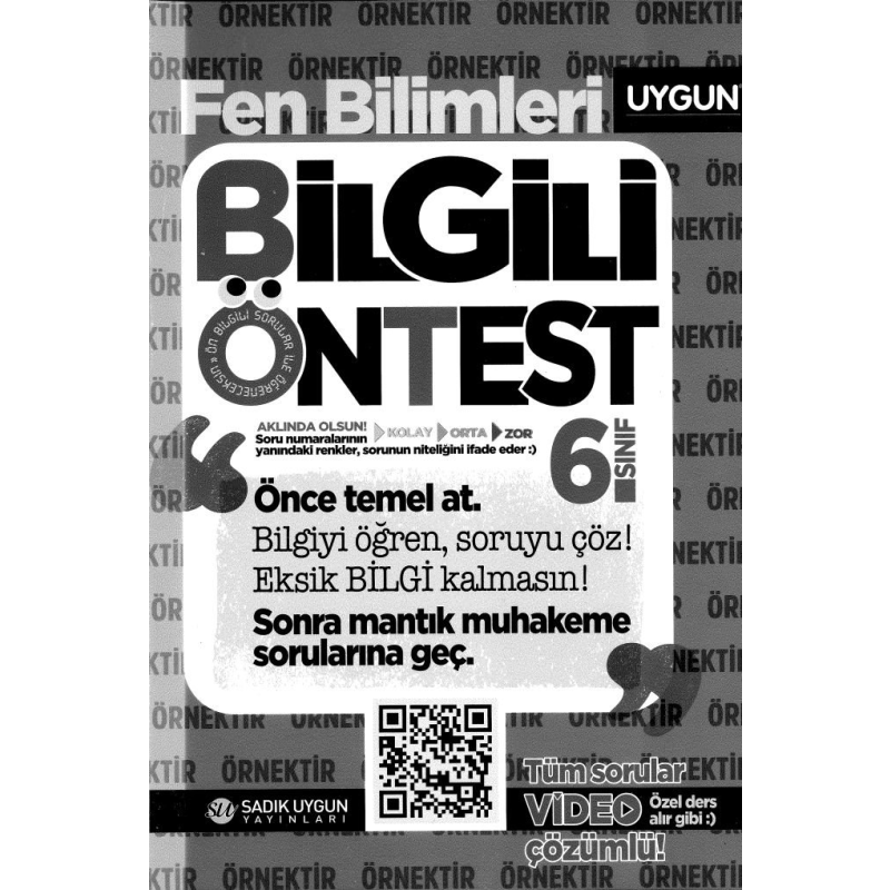FEN BİLİMLERİ BİLGİLİ ÖNTEST