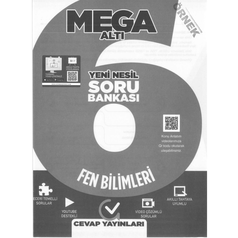 MEGA ALTI SORU BANKASI FEN BİLİMLERİ