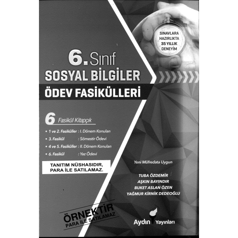 SOSYAL BİLGİLER ÖDEV FASİKÜLLERİ