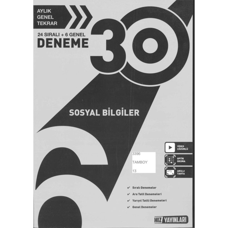 SOSYAL BİLGİLER 30 DENEME