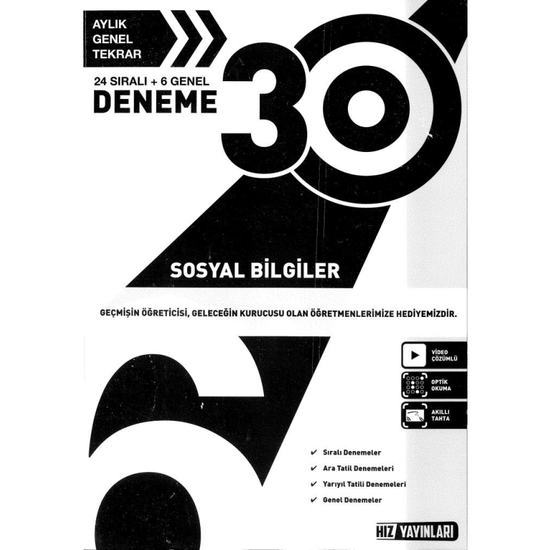 30 DENEME SOSYAL BİLGİLER