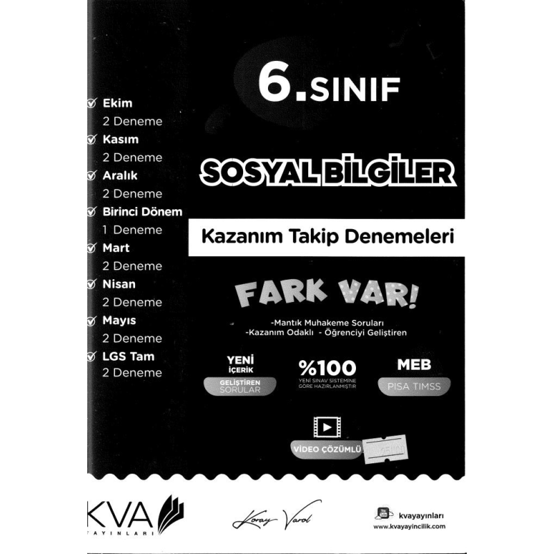 SOSYAL BİLGİLER KAZANIM TAKİP DENEMELERİ FARK VAR