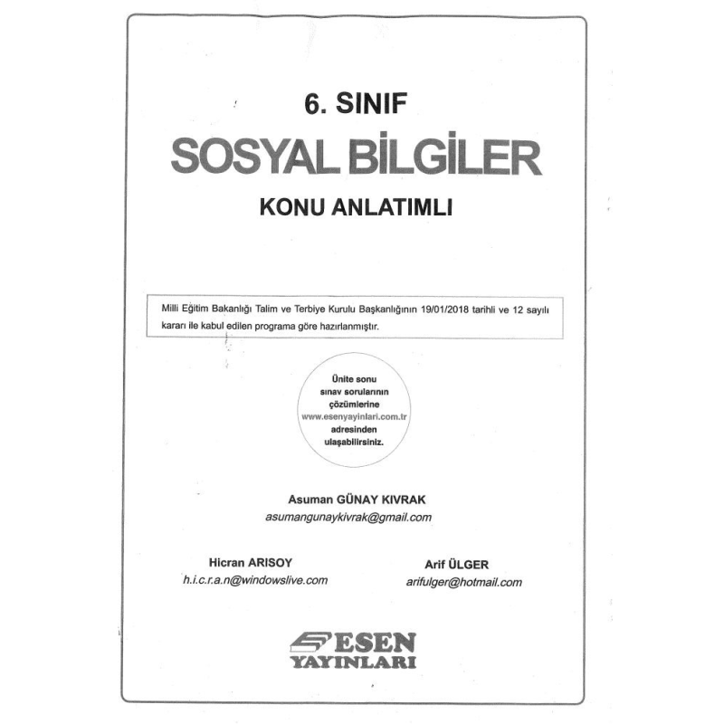SOSYAL BİLGİLER KONU ANLATIMLI