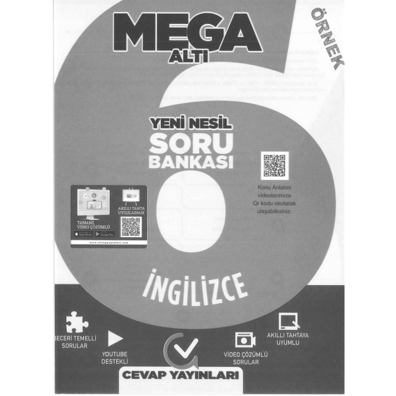 MEGA ALTI YENİ NESİL SORU BANKASI İNGİLİZCE