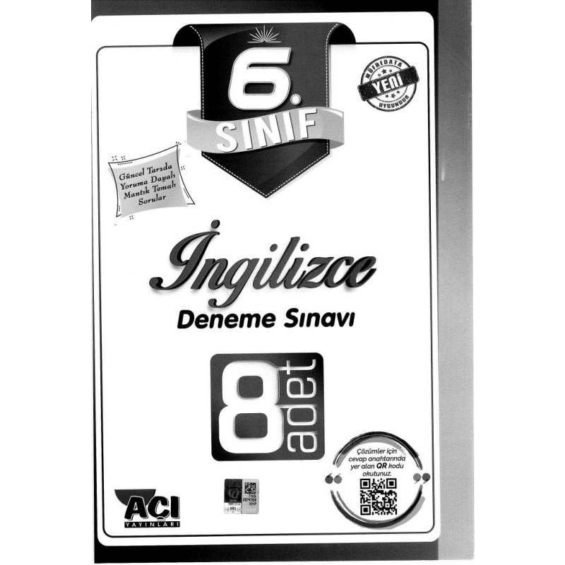 İNGİLİZCE DENEME SINAVI 8 ADET