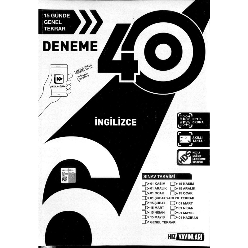 40 DENEME İNGİLİZCE