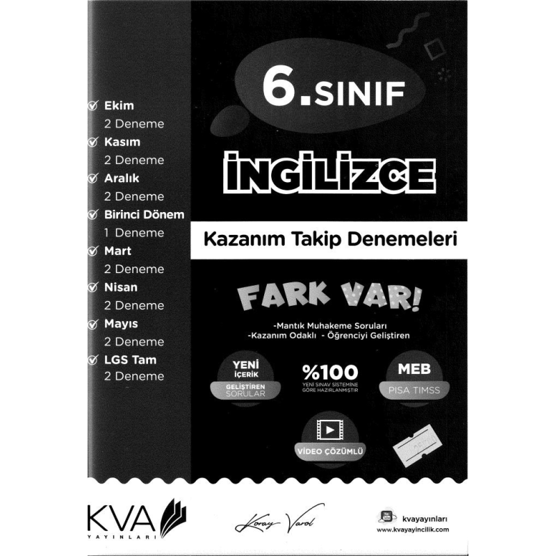 İNGİLİZCE KAZANIM TAKİP DENEMELERİ FARK VAR