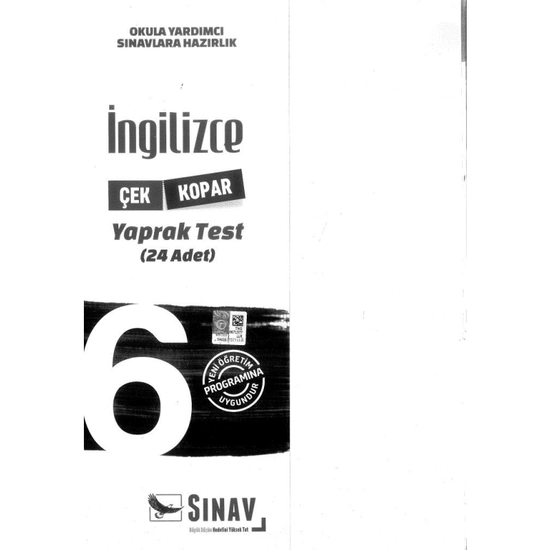 İNGİLİZCE YAPRAK TEST 24 ADET