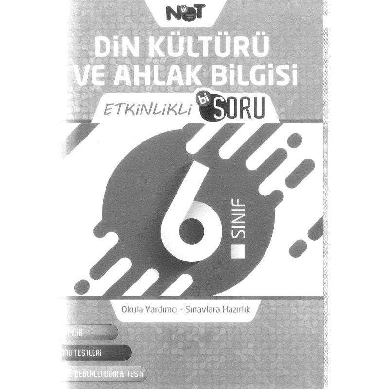 DİN KÜLTÜRÜ VE AHLAK BİLGİSİ ETKİNLİKLİ Bİ SORU