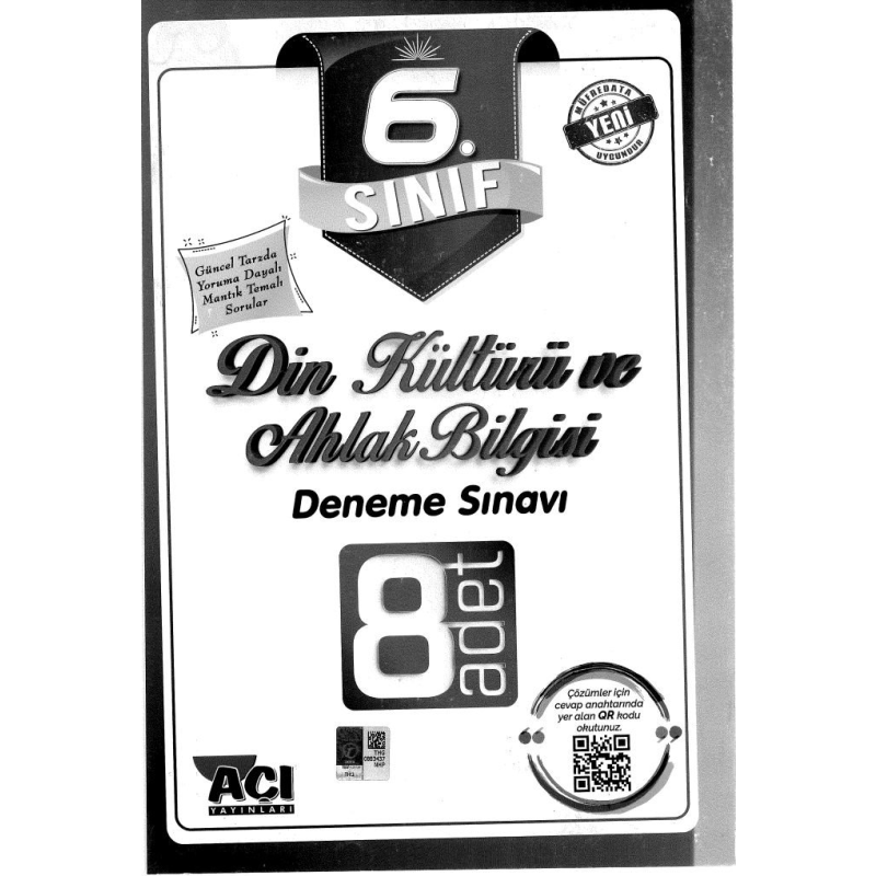 DİN KÜLTÜRÜ VE AHLAK BİLGİSİ DENEME SINAV 8 ADET