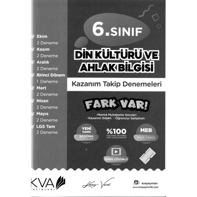 DİN KÜLTÜRÜ VE AHLAK BİLGİSİ FARK VAR