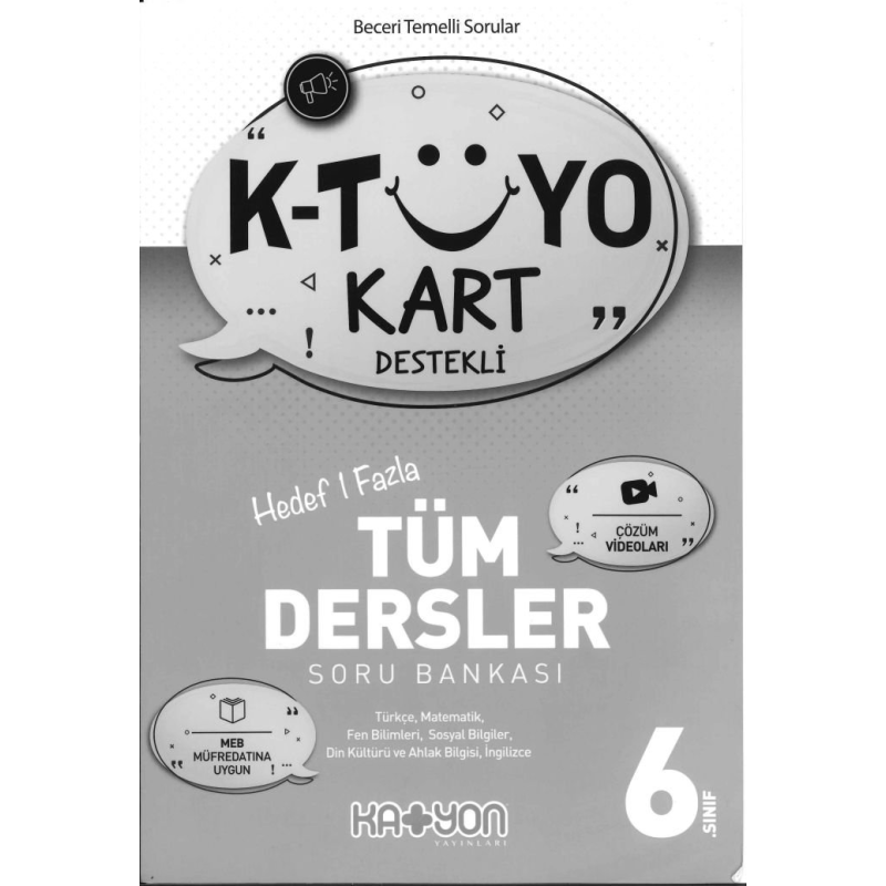K-TÜYO KART DESTEKLİ TÜM DERSLER SORU BANKASI