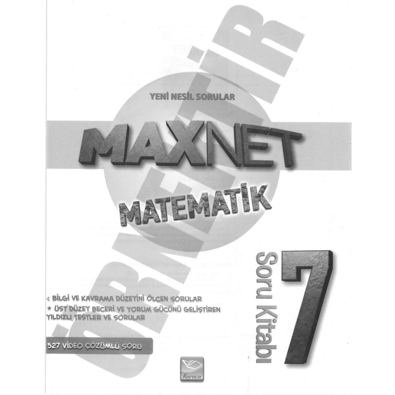 MAXNET MATEMATİK SORU KİTABI