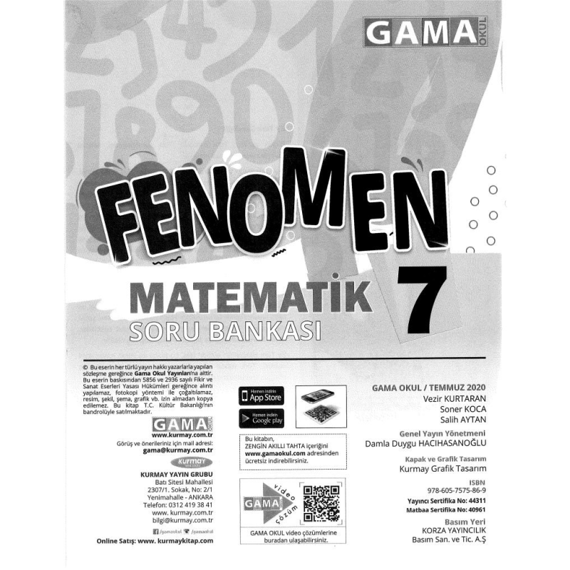 FENOMEN MATEMATİK SORU BANKASI