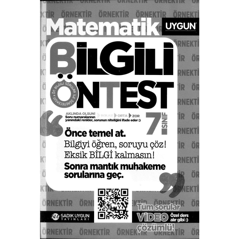 MATEMATİK BİLGİLİ ÖNTEST
