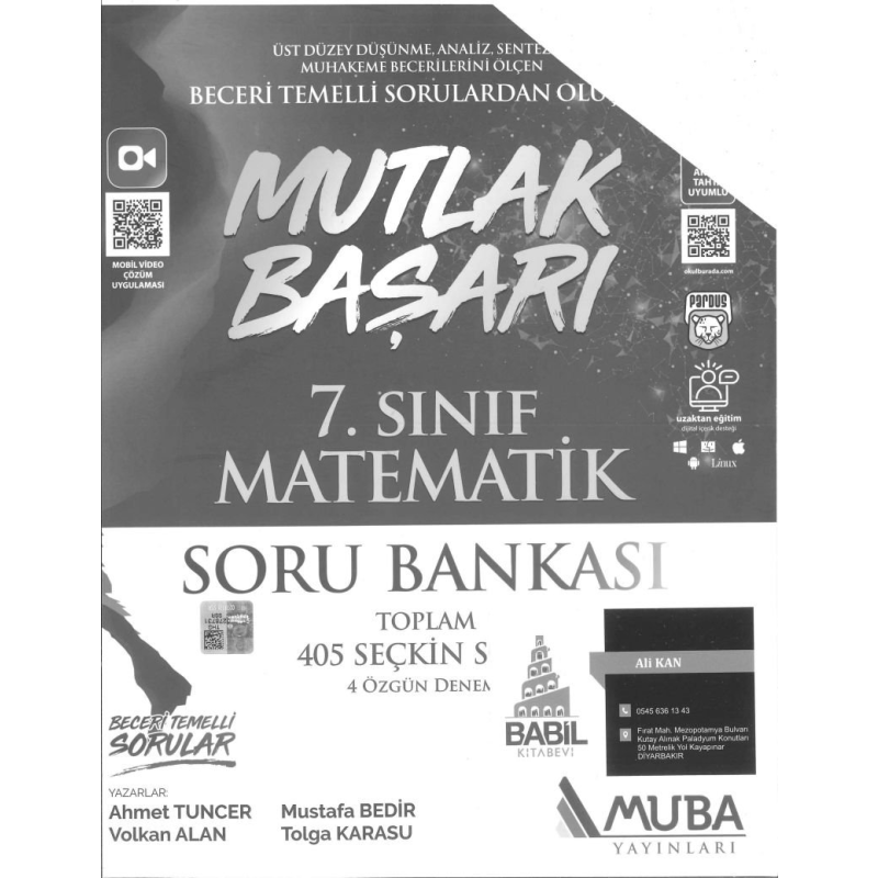 MUTLAK BAŞARI MATEMATİK SORU BANKASI