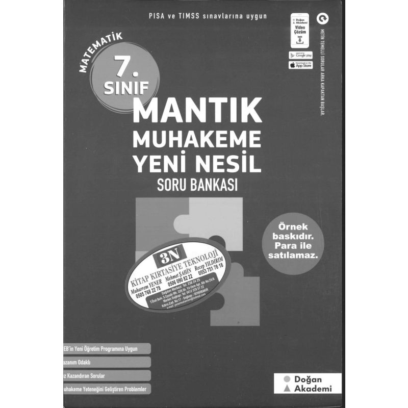 MANTIK MUHAKEME YENİ NESİL MATEMATİK SORU BANKASI