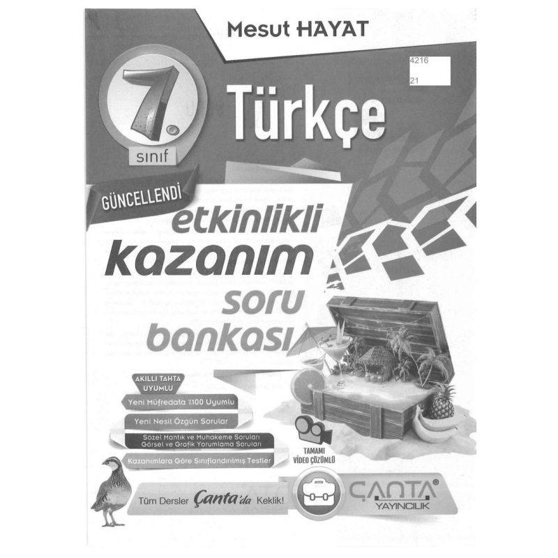 TÜRKÇE ETKİNLİKLİ KAZANIM SORU BANKASI