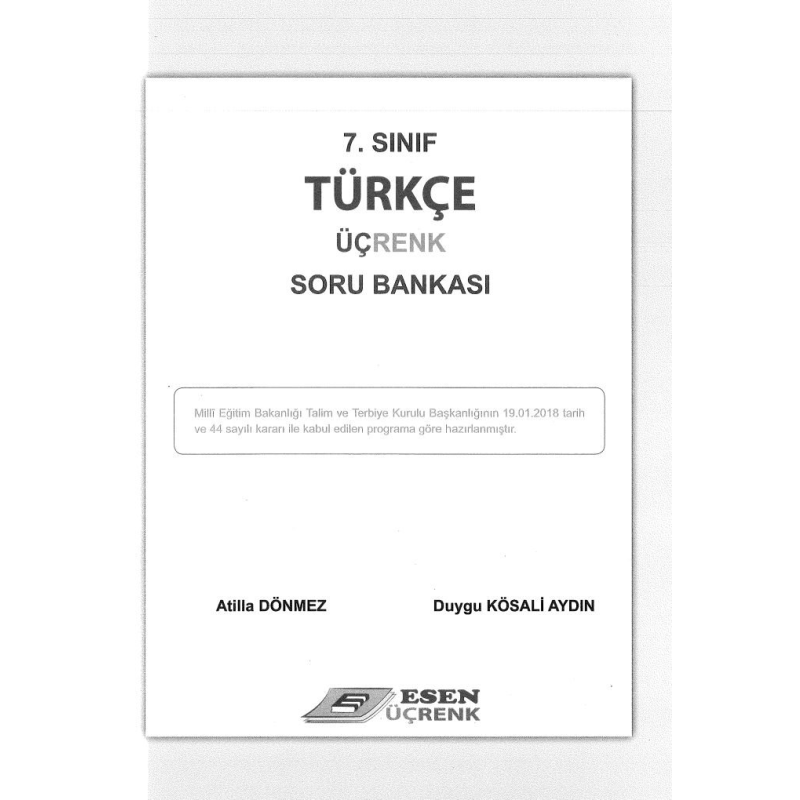 TÜRKÇE ÜÇRENK SORU BANKASI