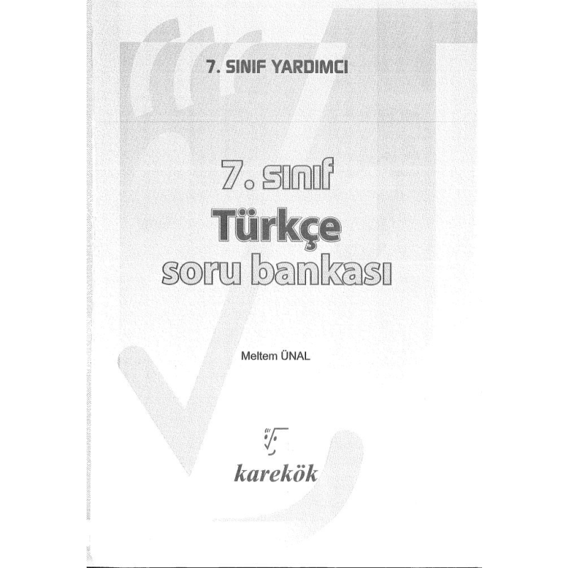 TÜRKÇE SORU BANKASI