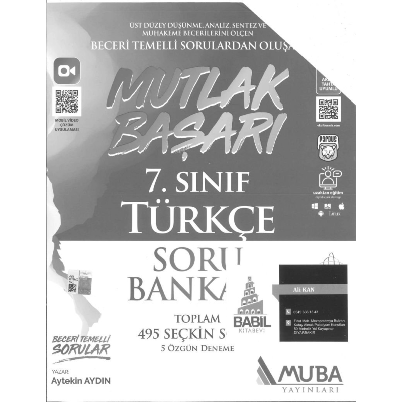 MUTLAK BAŞARI TÜRKÇE SORU BANKASI