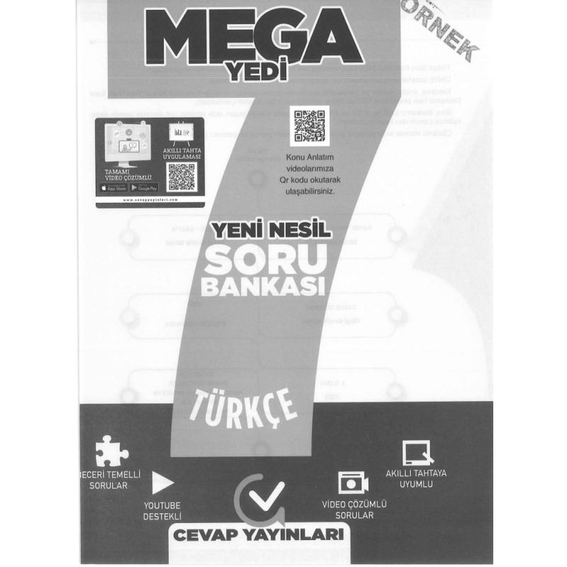 MEGA YEDİ YENİ NESİL SORU BANKASI TÜRKÇE