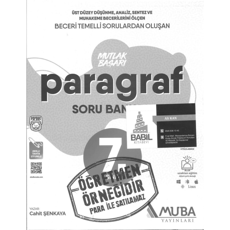 MUTLAK BAŞARI PARAGRAF SORU BANKASI