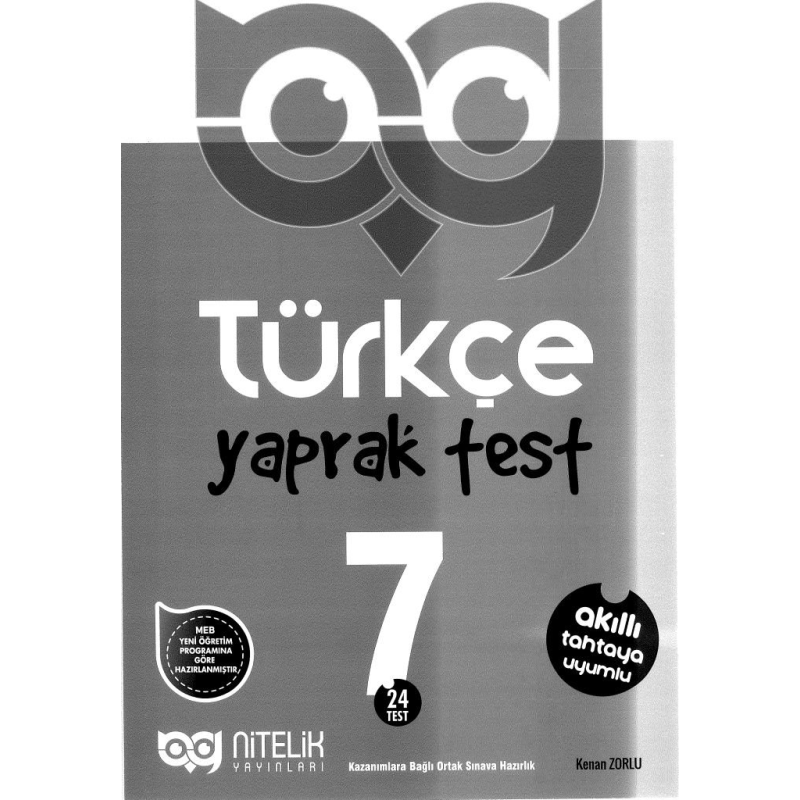 TÜRKÇE YAPRAK TEST 24 TEST