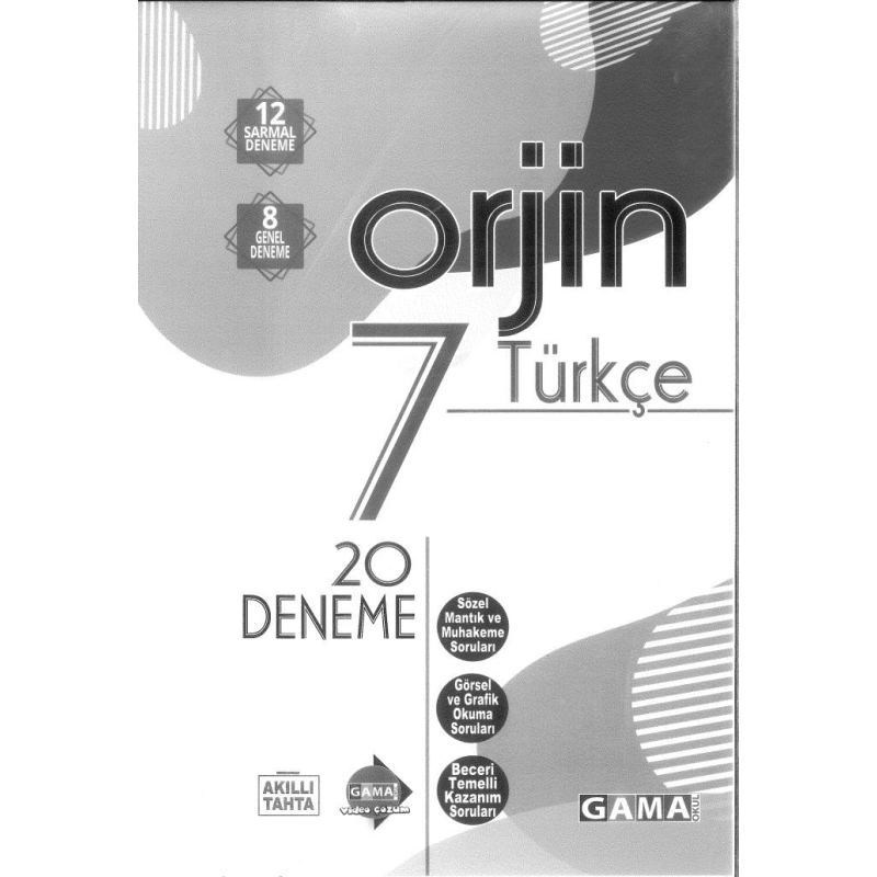 ORJİN TÜRKÇE 20 DENEME