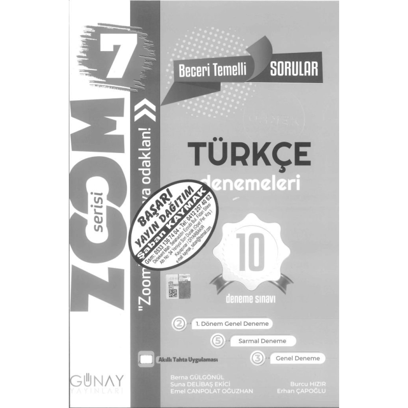TÜRKÇE DENEMELERİ 10 DENEME SINAVI