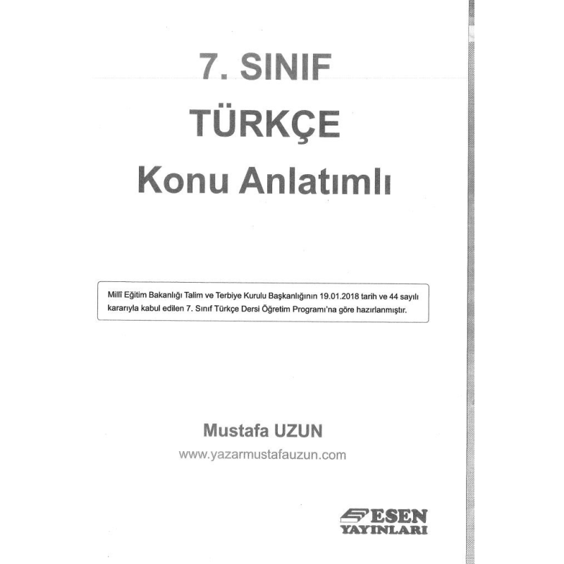 TÜRKÇE KONU ANLATIMLI