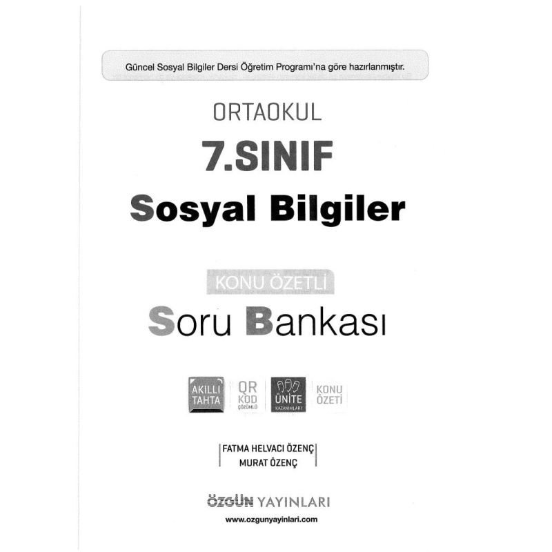 SOSYAL BİLGİLER KONU ÖZETLİ SORU BANKASI