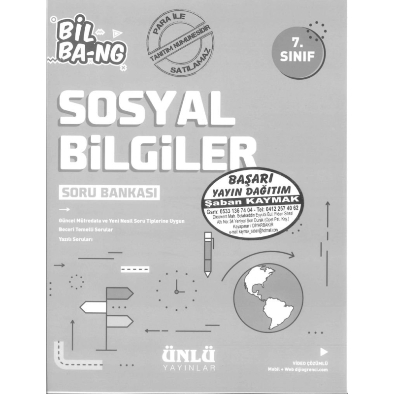 SOSYAL BİLGİLER SORU BANKASI BİL BA-NG