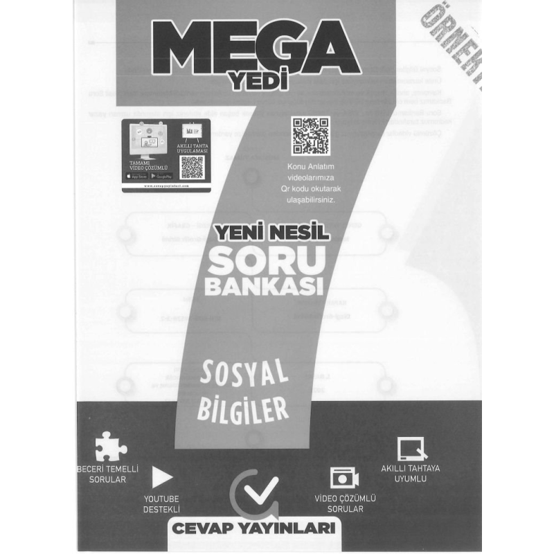 MEGA YEDİ YENİ NESİL SORU BANKASI SOSYAL BİLGİLER