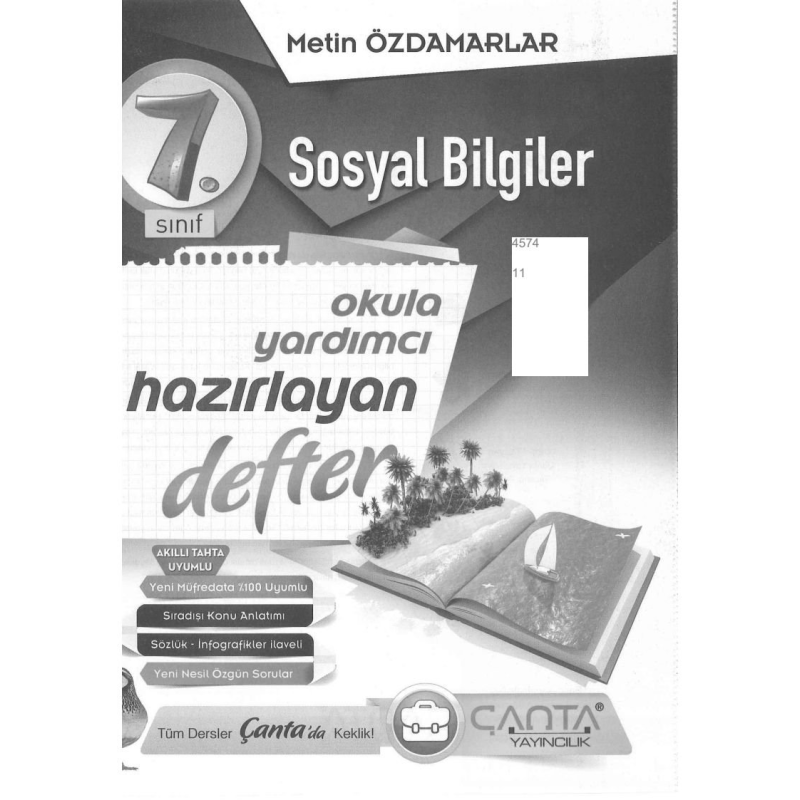 SOSYAL BİLGİLER OKULA YARDIMCI HAZIRLAYAN DEFTER