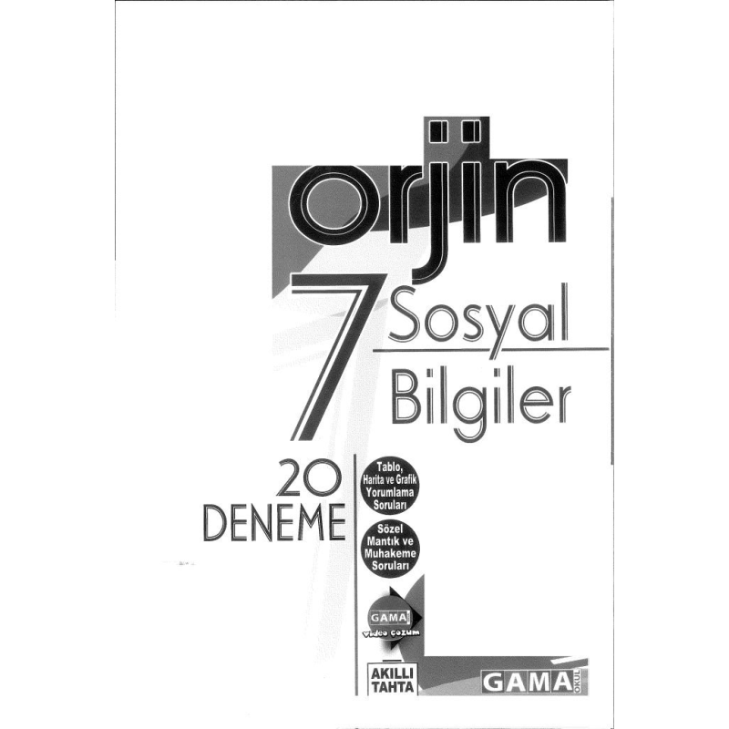 ORJİN SOSYAL BİLGİLER 20 DENEME