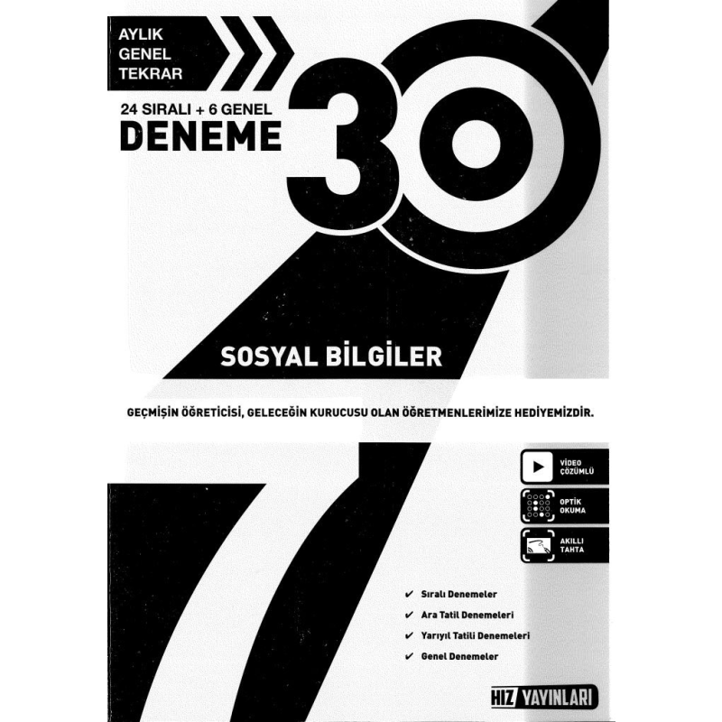 30 DENEME SOSYAL BİLGİLER