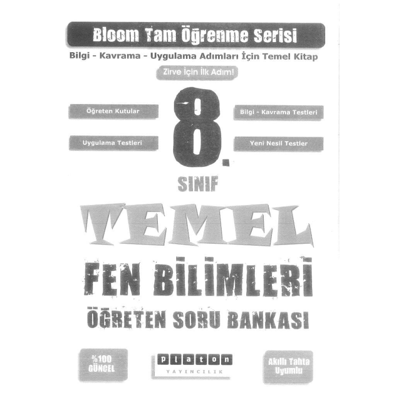 BLOOM TAM ÖĞRENME SERİSİ TEMEL FEN BİLİMLERİ SORU BANKASI