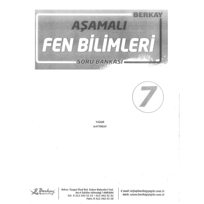 AŞAMALI FEN BİLİMLERİ SORU BANKASI